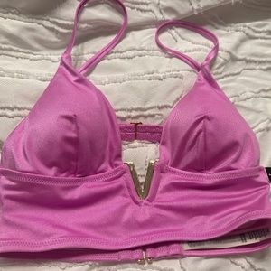 Victoria Secret V logo Pink bikini top